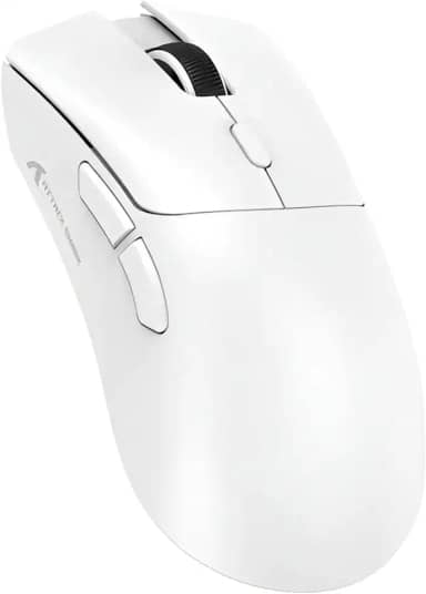 Mouse Gamer ATTACK SHARK R1 Branco Sem Fio 18000 DPI Sensor PAW3311 RGB Recarregável – Alta Precisão e Design Ergonômico (Branco)