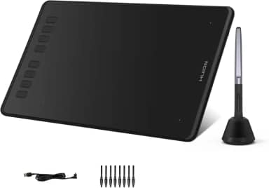 Huion Inspiroy H950P Mesas Digitalizadoras, caneta sem bateria, sensibilidade à pressão 8192 e 8 atalhos definidos pelo usuário, compatível com Mac, Linux (Ubuntu), Windows PC e Android