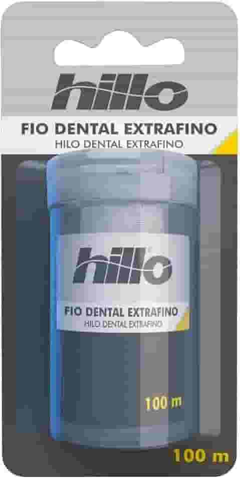Hillo Fio Dental Extra Fino, 100 Metros, Prático e Portátil para Higiene Bucal Diária