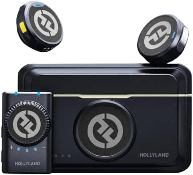 Sistema Microfone Lapela Duplo Hollyland Lark M2 Wireless para Câmeras e Filmadoras