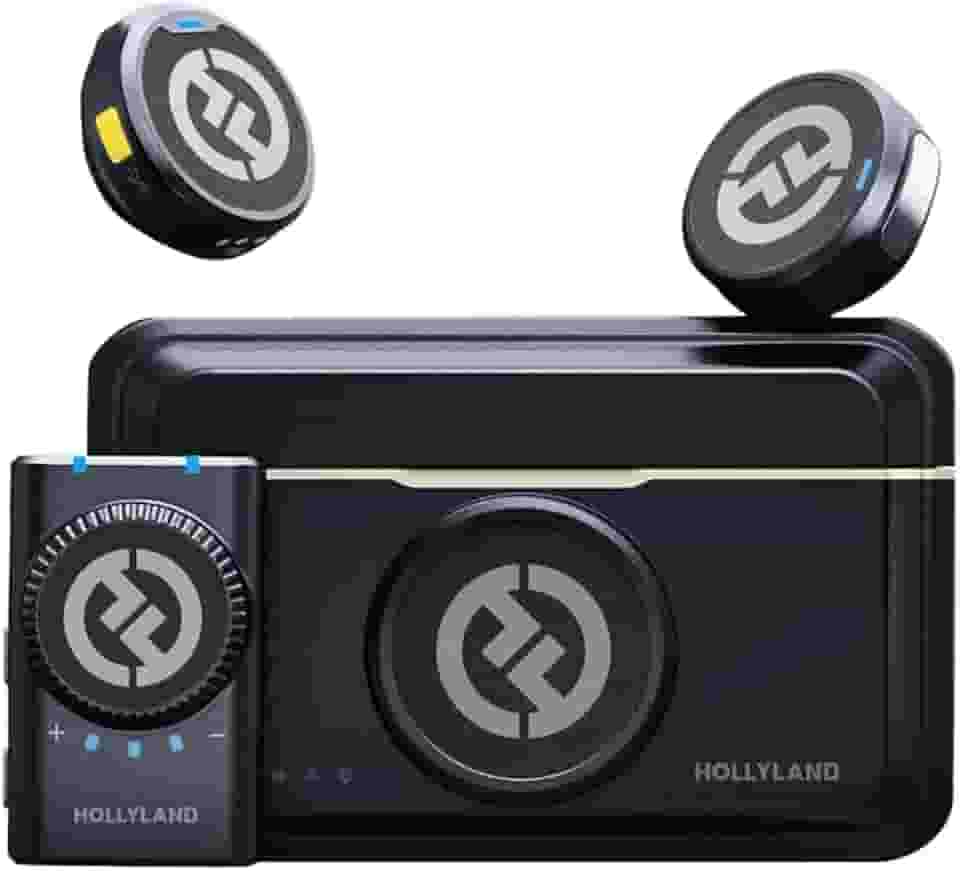 Sistema Microfone Lapela Duplo Hollyland Lark M2 Wireless para Câmeras e Filmadoras