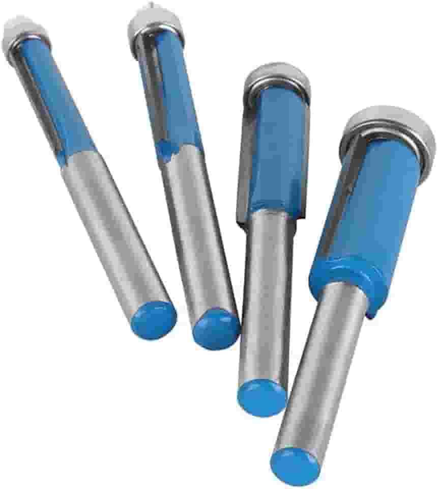 Jogo 4 Fresas Reta Haste 6mm Tupia Acabamento Instrument