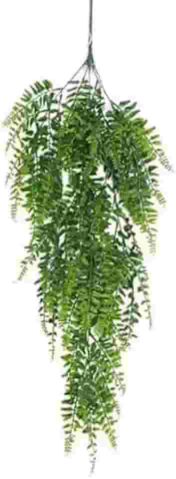 Samambaia Planta Artificial Realista Pendente de Plástico Jardim Vertical Vasos Jardineiras Folhagem Volumosa de 80cm Decoração Para Casa Salas Quartos Escritórios Festas e Eventos