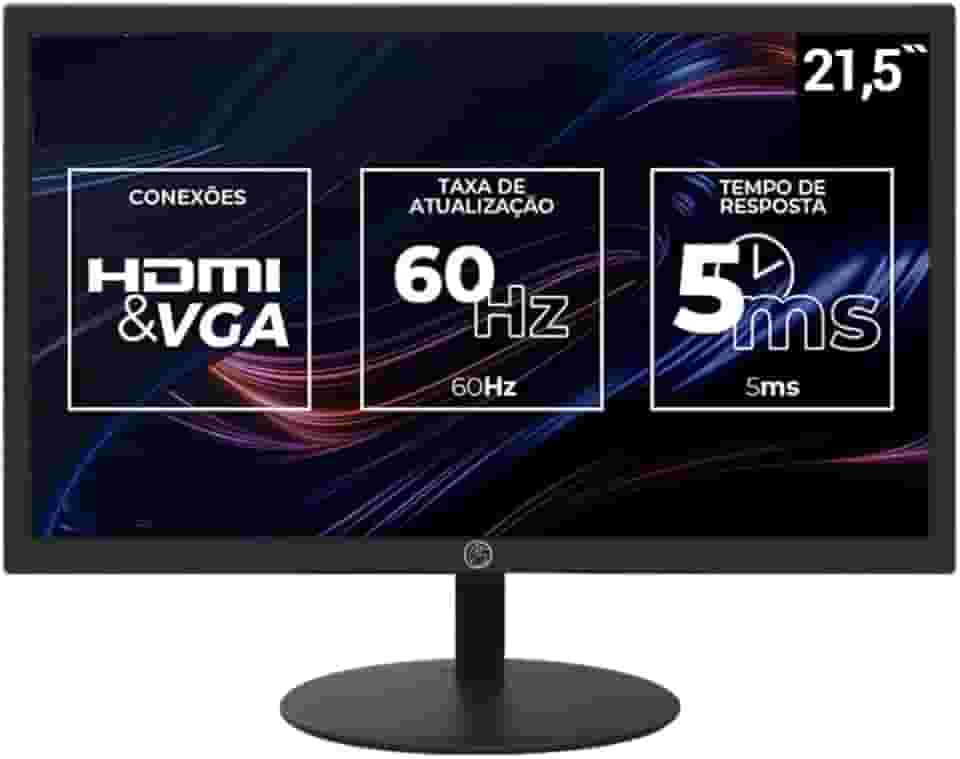 Monitor 21.5' BPC 22WR-75 - Full HD - 75Hz - 5ms - HDMI/VGA