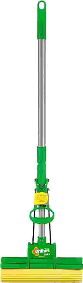 Brilhus - Mop Sek+ Lava e Seca com Esponja de Alta Absorção e Cabo Retrátil até 89cm para Limpeza Pesada, Bettanin