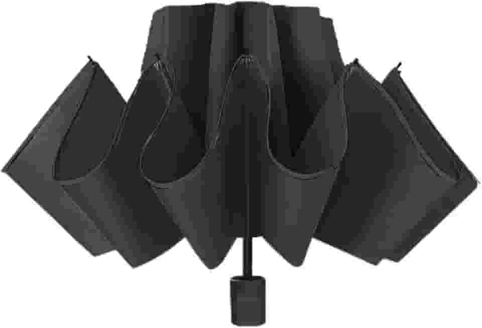 Guarda-chuva grande de camada dupla para chuva e sol, design aberto à prova de vento com moldura forte para duas pessoas