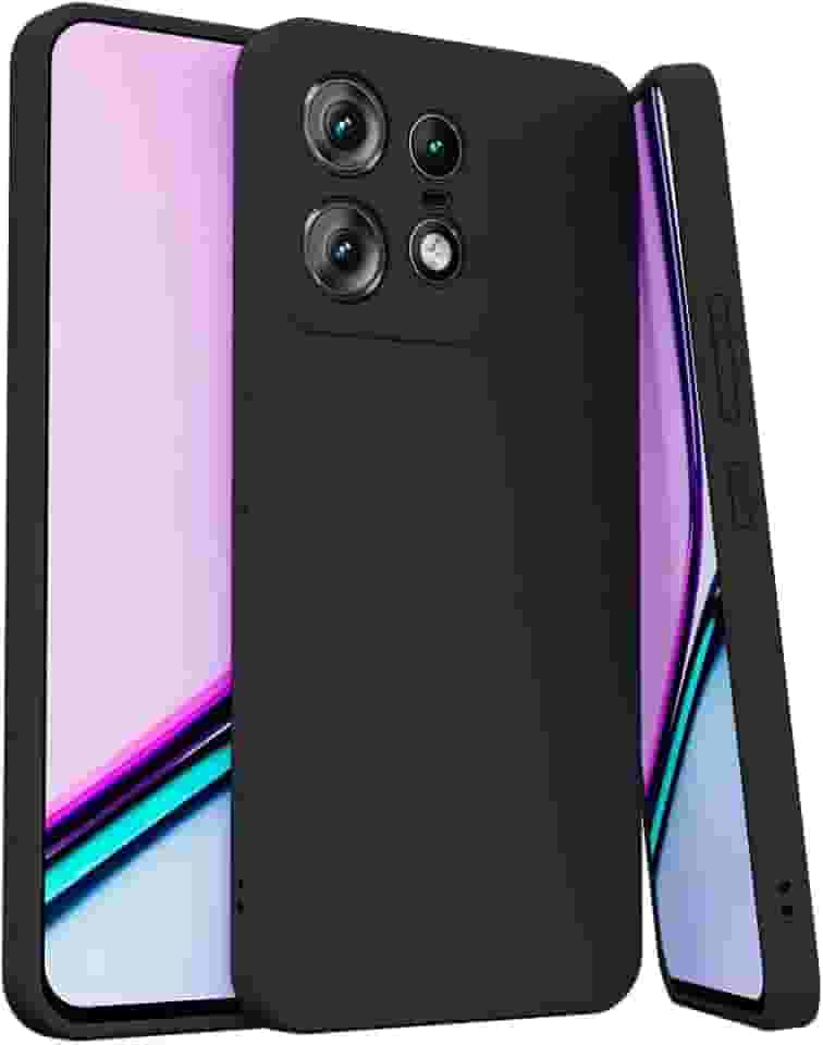 Capa Capinha Compatível com Motorola Edge 60 Fusion e Edge 60 Aveludada Premium PRETO)