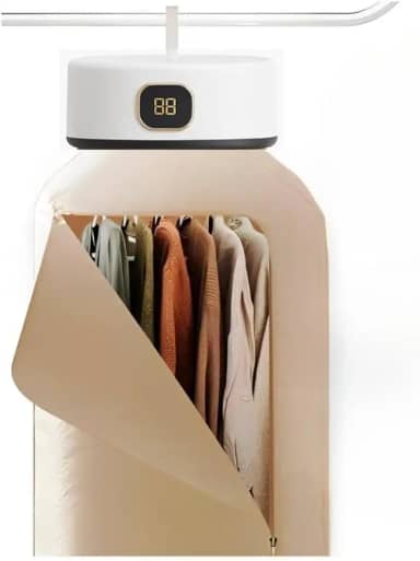 Secadora de Roupas Portátil Mini, Secador Suspenso Elétrico para Parede com Cortina(220v)