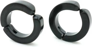 BRINCO MASCULINO DE PRESSÃO ARGOLA PRETO 3 MM (PAR)