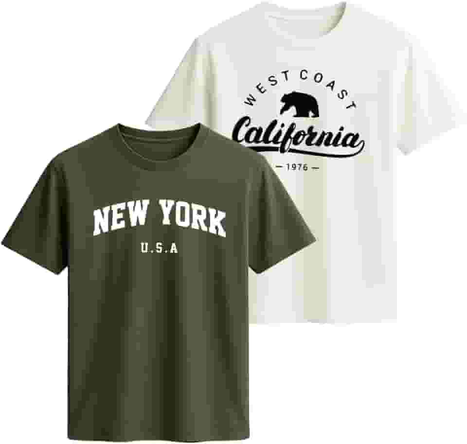 Combo 2 Camisetas Masculinas 100% Algodão Premium