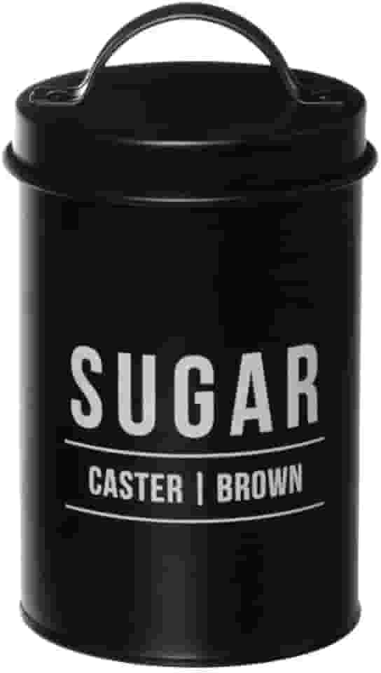 Pote para Açúcar Manhattan em Aço Galvanizado Preto 900ml POTE177PT - Hauskraft