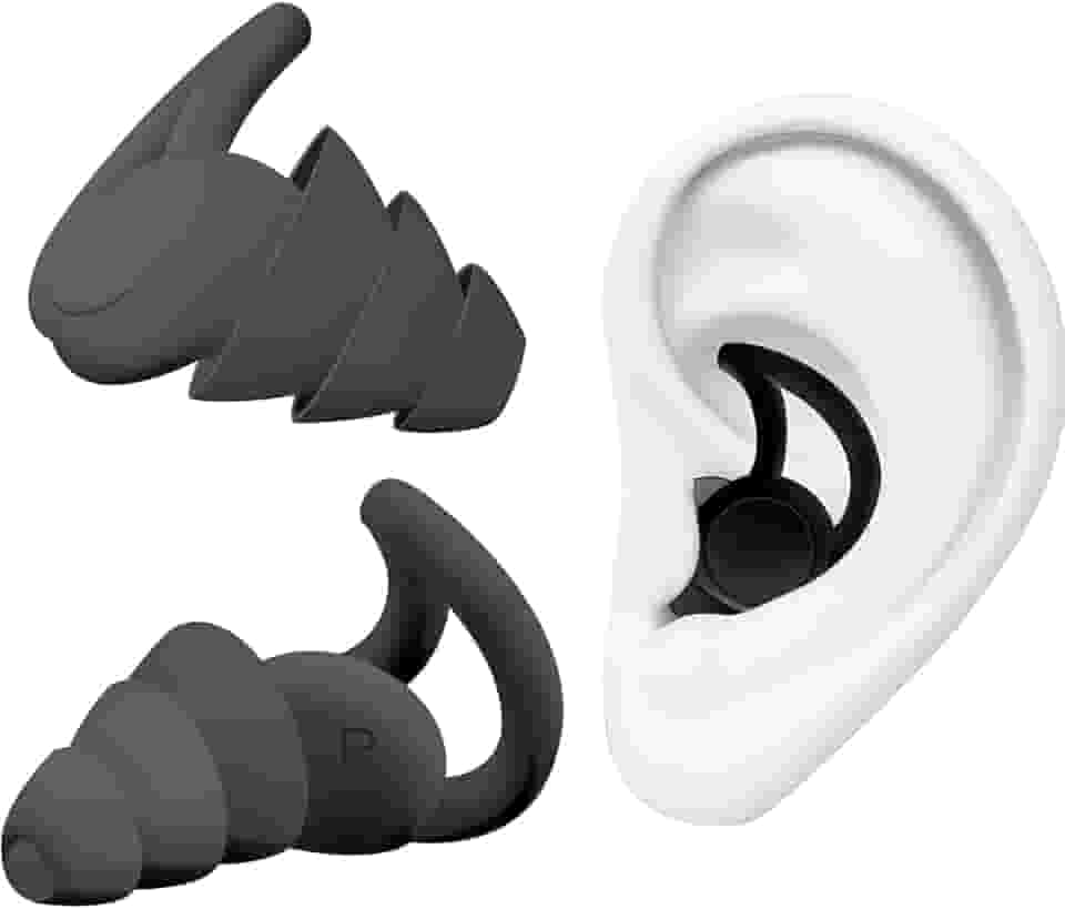 Protetor Auricular de Silicone com Cancelamento de Ruído para Dormir Ronco Trabalho, Estudar, Natação Esportes Supra Supply (Preto, Tamanho único)