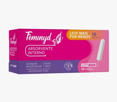 Absorvente Feminyd Interno Super 16 Unidades