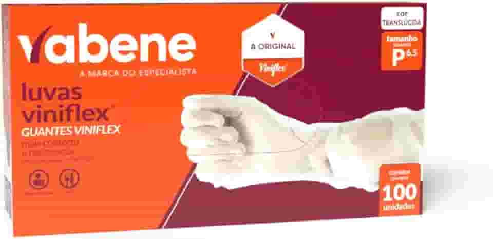Luva Viniflex Sem Pó Tam. P 100 unidades