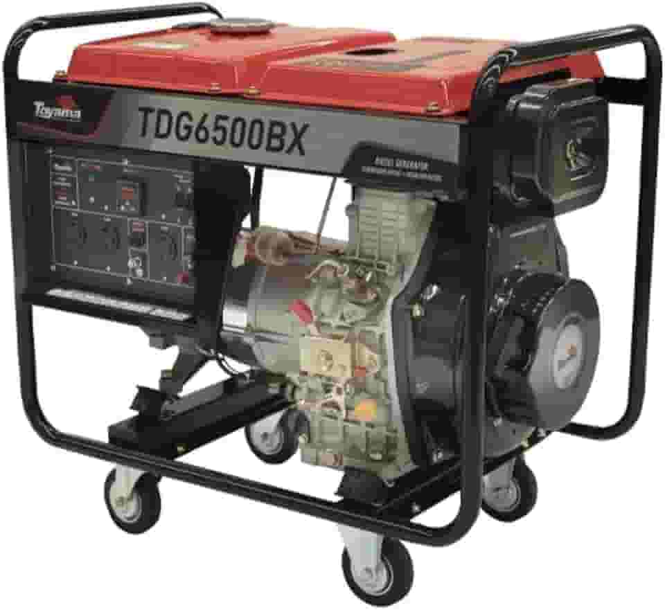 GERADOR TOYAMA DIESEL TDG6500BX MONOFASICO BIVOLT 115/230V 60HZ 5.5KW PARTIDA MANUAL COM CAPACITOR