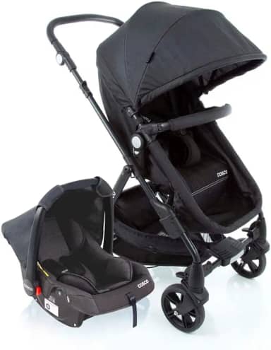 Cosco Kids, Travel System Poppy Duo, Preto Mescla