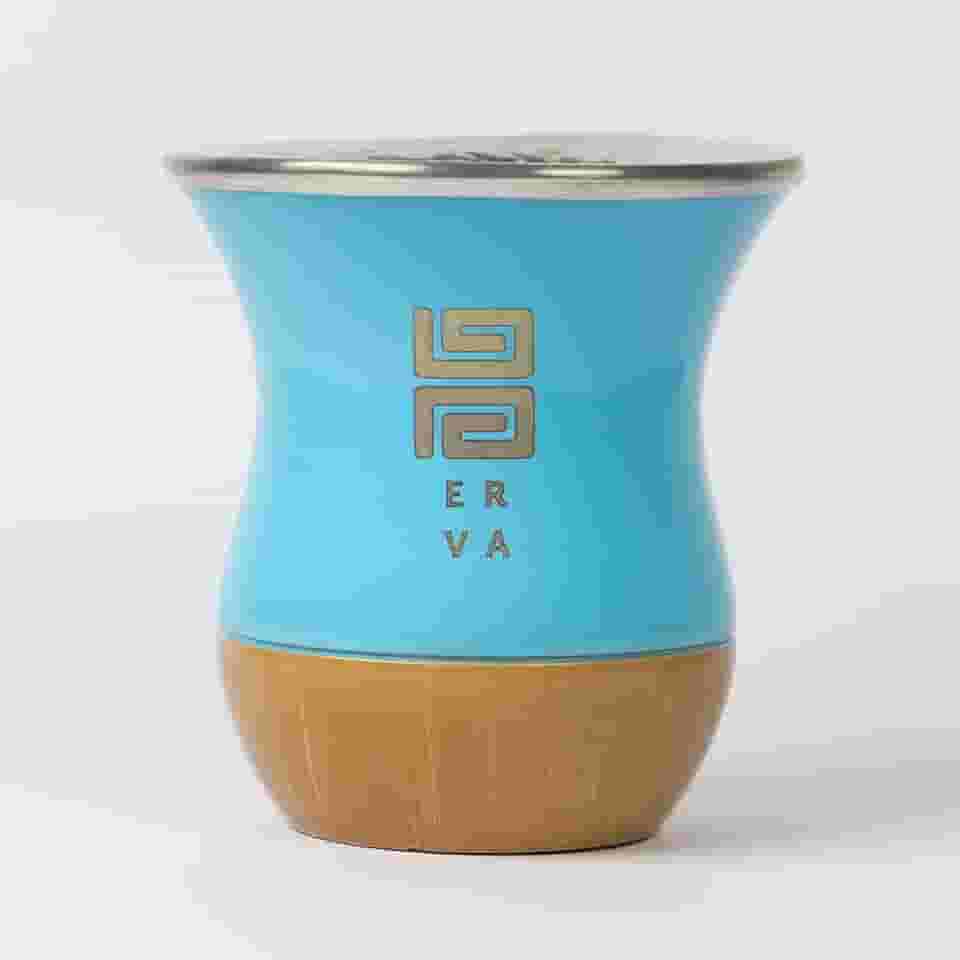 Cuia Chimarrão 200ml Azul Black Erva