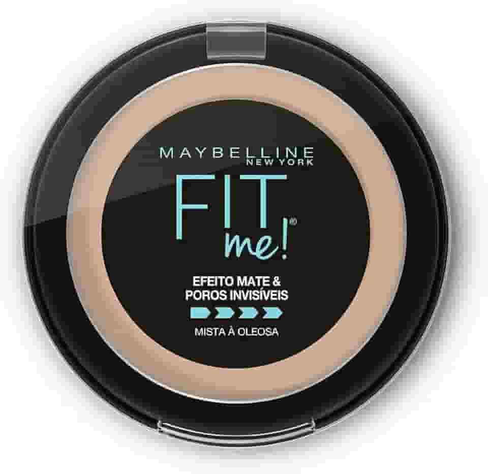 Maybelline NY Pó compacto Efeito Mate e Poros Invisíveis Fit Me Médio Claro Neutro N03
