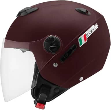 Capacete Moto Aberto New Atomic Elite Masculino Feminino Pro Tork Com Viseira Interna