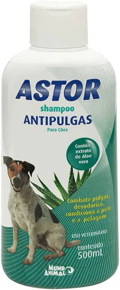 SHAMPOO ANTIPULGAS ASTOR CAES E GATOS 500ML