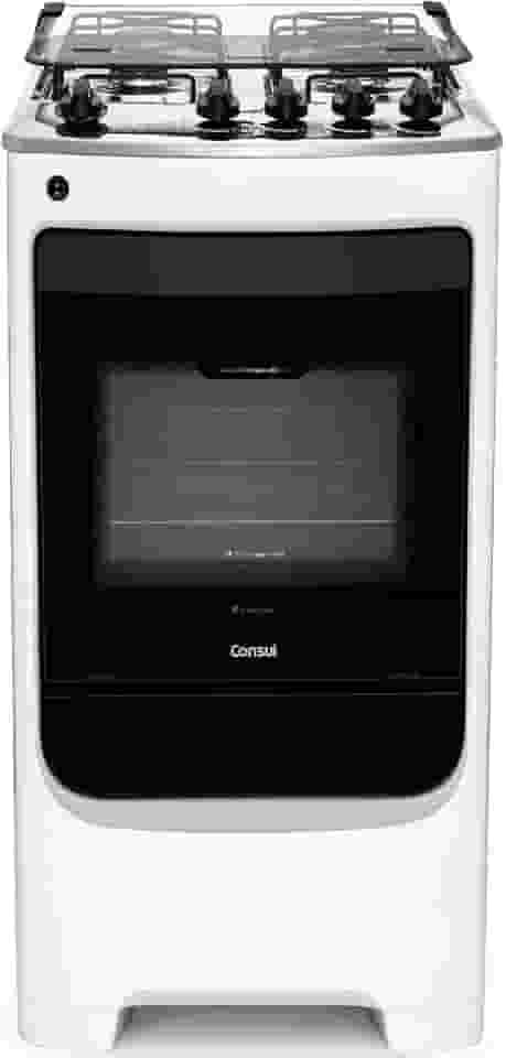 Fogão Consul 4 bocas Branco com acendimento automático - CFO4NAB BIVOLT