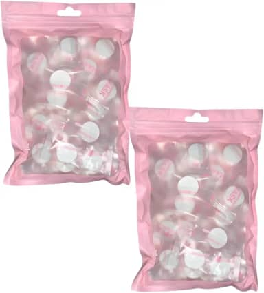 Kit 100un Mascara Descartável Desidratada Limpeza Facial