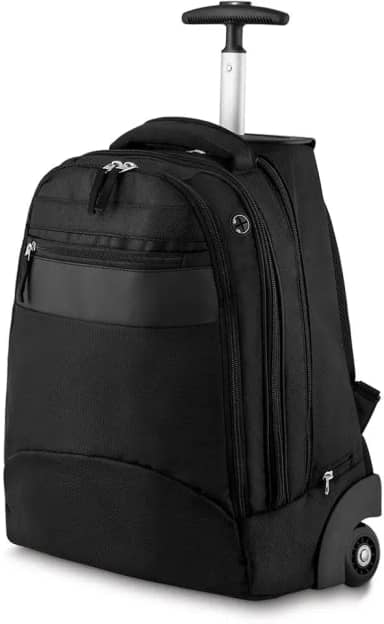 Mochila Executiva com Rodinhas e Alça – All Black