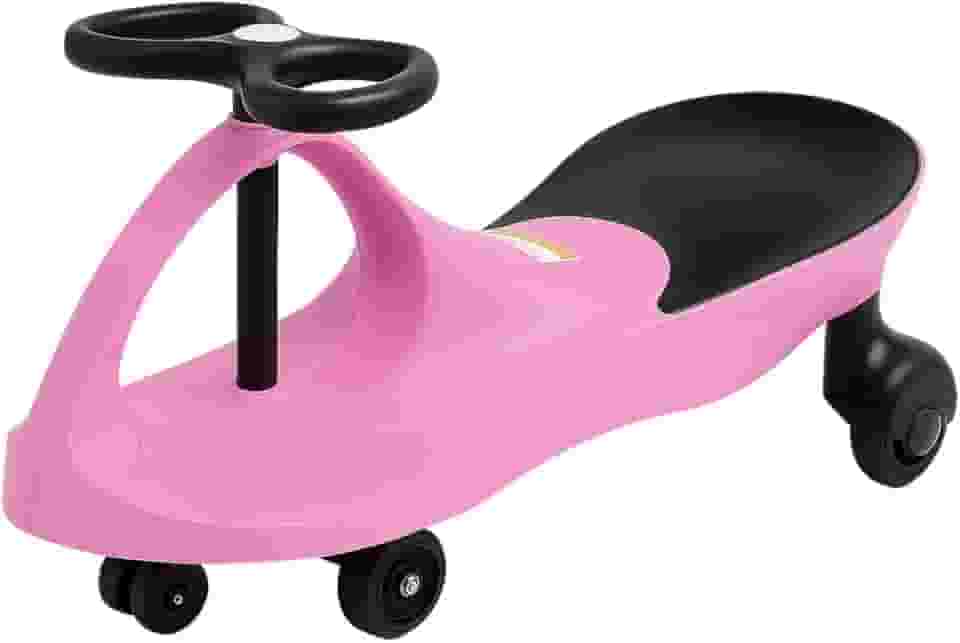 Carrinho Rolimã Infantil Kidino Twister Carrinho de Rolimã Infantil Resistente, Seguro e Super Divertido Rosa com Preto