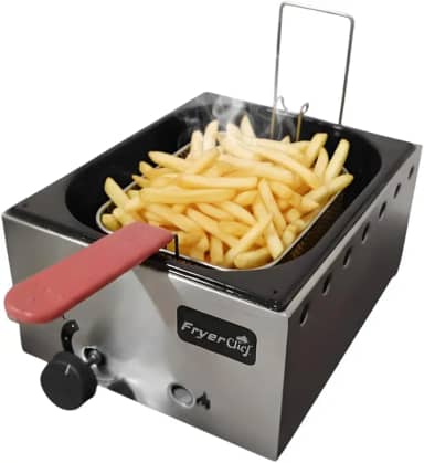 Fritadeira a Gás Profissional 5 Litros 1 Cuba Baixa Pressão