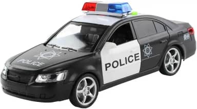Carrinho de Polícia com Sirene Luzes Som BBR Toys