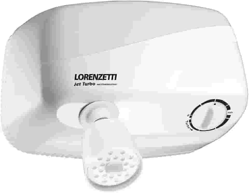 Ducha Jet Turbo Multitemperaturas 220V 7800W, Lorenzetti, 7540401, Branco, Pequeno