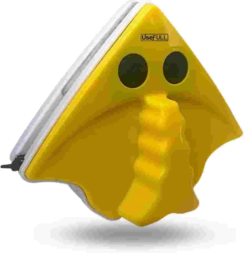 UseFull Limpador de Vidro Magnético Profissional - Limpa Vidro Magnético Janela Rodo para Limpar Vidro de Janela - Limpa Vidro Dupla Face com Imã Limpador de Janelas Apartamento e Esponja Magnética