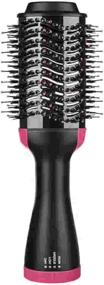 Escova Secadora Profissional 3 em 1 Cerâmica Íon Negativo Rotação 360° 3 Velocidades Design Ergonômico Cabo 2m – Alisa Modela e Seca – Ideal para Todos os Tipos de Cabelo TDEVC