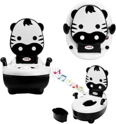 Troninho Penico Infantil Musical Desfralde Zebra Replay Kids