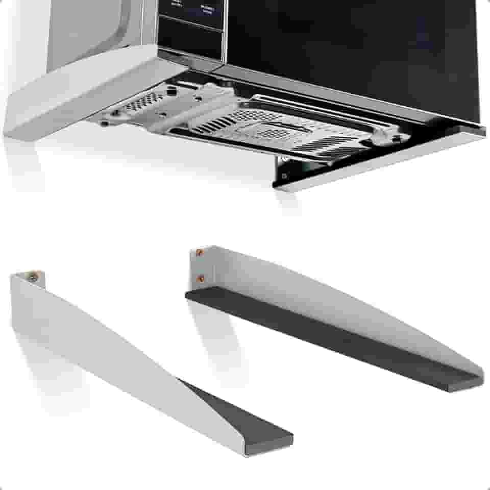 Suporte Para Micro-ondas Forno De Parede Universal Em Aço Navan (Branco)