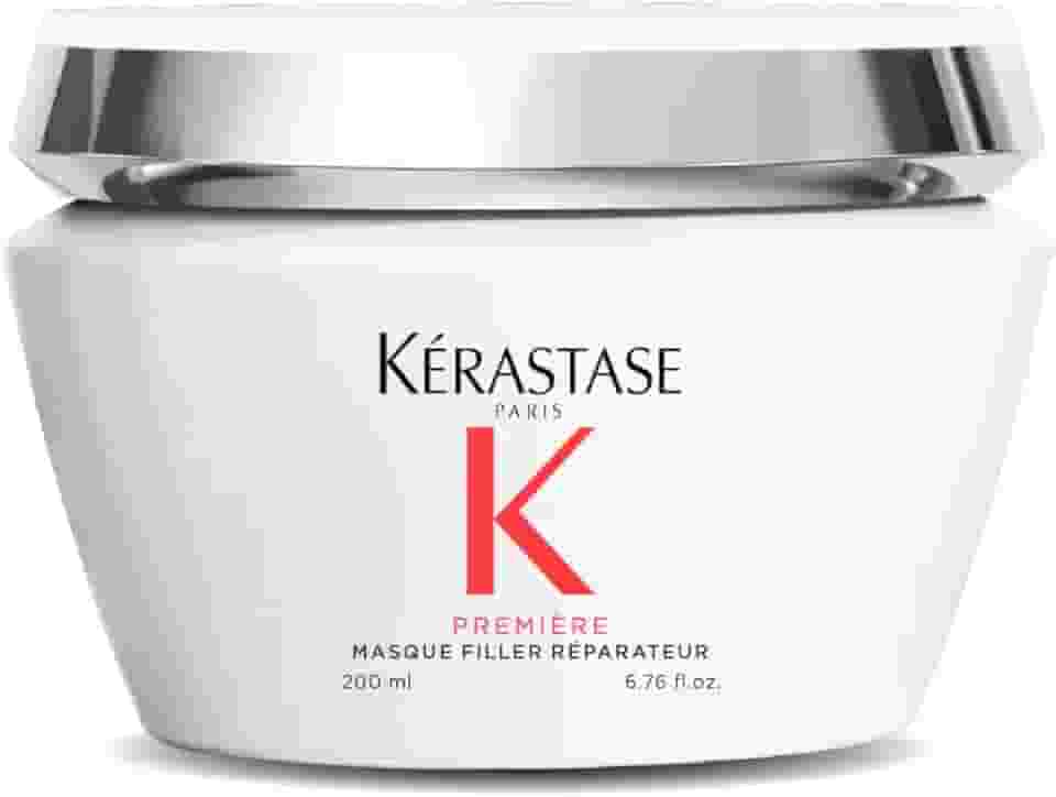 Kérastase Máscara Première Masque Filler Réparateur, Todos os tipos de cabelos danificados, Reparador de preenchimento, Hidrata e fortalece, Peptídeo e Glicina, 200ml