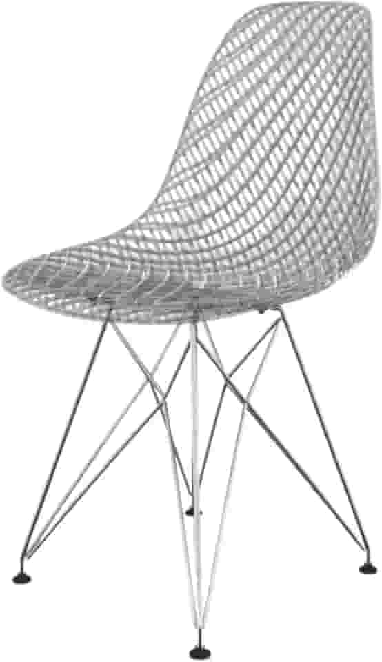 CADEIRA MAGLIA EIFFEL CROMADO CX 1 - PC TRANSPARENTE