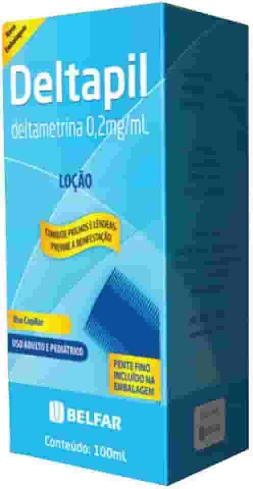 Shampoo Para Piolhos Deltapil Com Pente Fino Incluso 100Ml