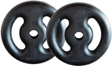 Kit com 2 Anilhas de Ferro Fundido de 10 Kg