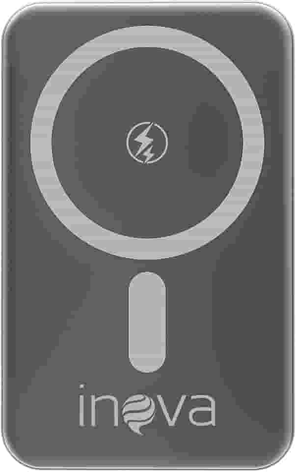 Power Bank 10000mAh com Caregamento por inducǎo, Carregador Sem Fio Portátil Magnético com Cabo Tipo-C 20W PD Carregamento Rápido, Compativel com Celulares ioS e Android (Cinza, Amperes Horas, 10000)