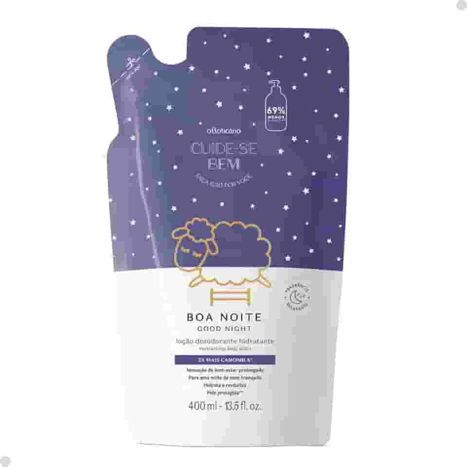 Refil Loção Hidratante Desodorante Corporal Cuide-se Bem Boa Noite 350ml Cuide-se bem