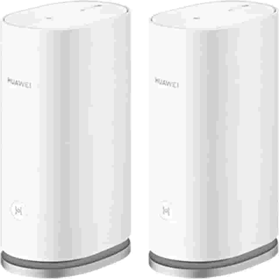 Roteador, HUAWEI WiFi Mesh 3, Wi-Fi 6 em Toda Casa com Até 3000Mbps, HarmonyOS Mesh+, Conexão com Um Toque, Branco, Kit com 2 unidades