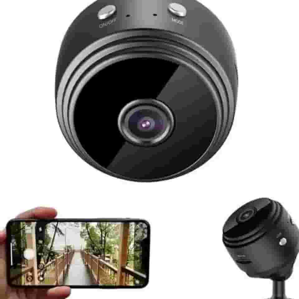 Câmera Espiã HD WiFi - Grava com Movimento, Visão Noturna, Sem Fio, Ângulo 150°, Suporte 128GB, Recarregável