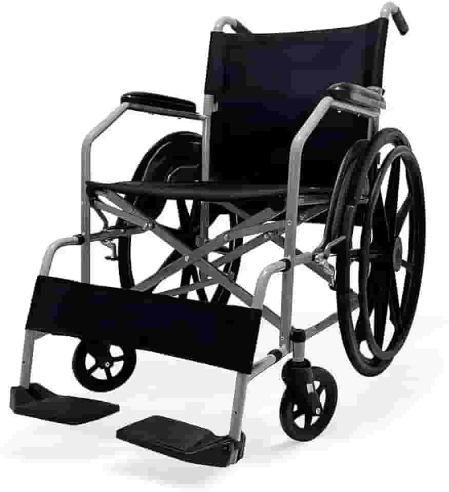 Dellamed - Cadeira de Rodas Manual Até 100kg com Encosto Rebatível D100 POP Dellamed