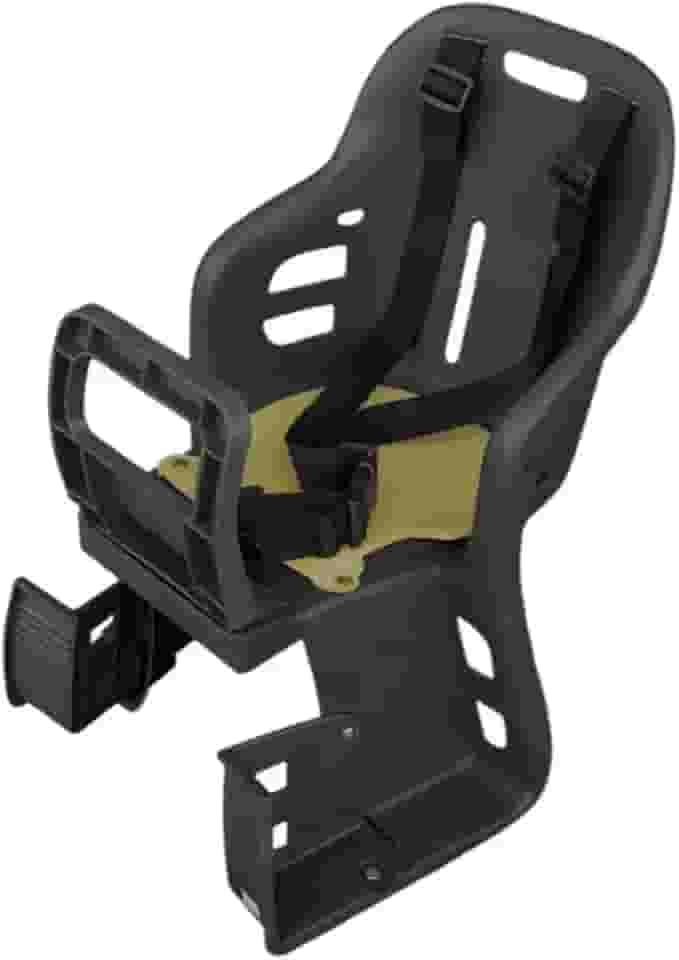 Cadeirinha Para Bicicleta com Proteção das Pernas Preta Traseira