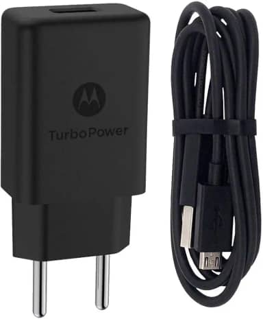 Motorola, Carregador Turbo Power™ 18W, Cabo USB-A, USB-C, Porta USB-A