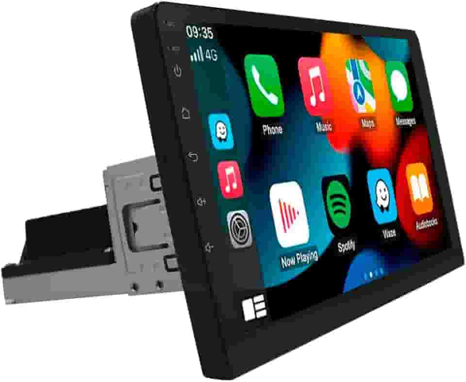 CENTRAL MULTIMÍDIA ANDROID 13, 1 DIN TELA IPS 7' FULL TOUCH, 2/32GB, USB, SD, AUX, BLUETOOTH, ESPELHA ANDROID E IOS, CARPLAY E ANDROID AUTO CONECTIVIDADE COM OU SEM FIO