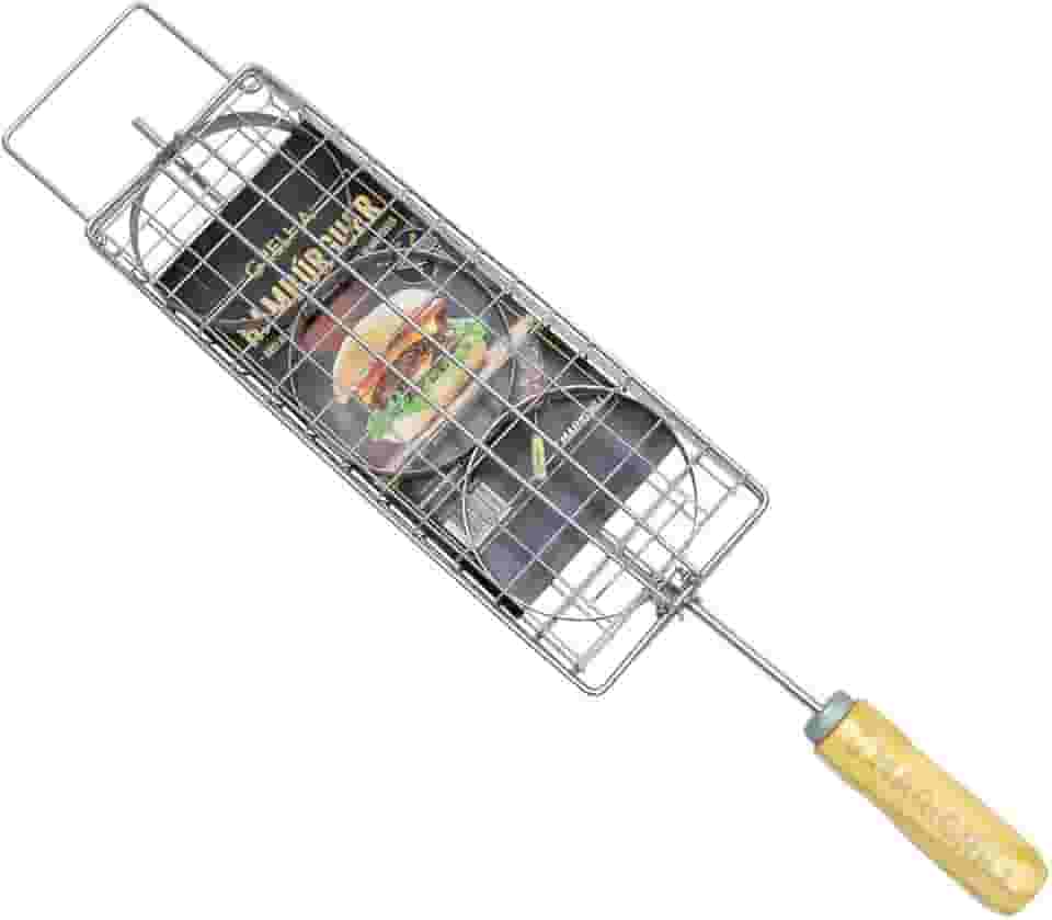 Grelha Para Hambúrguer Gourmet Multiuso Aros Inox Marivent