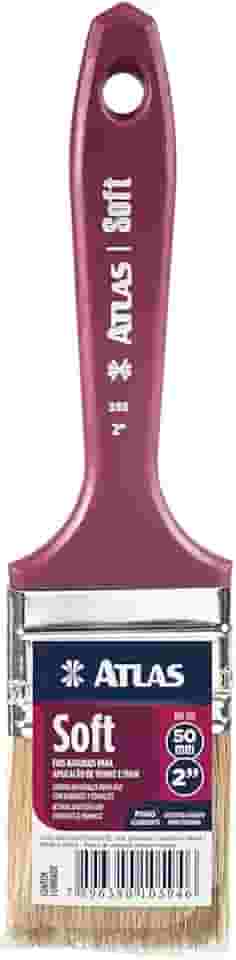 Atlas - Trincha Médica para Pintura com Cerdas Brancas, 100% Naturais, Extra-macia de 2 Polegadas