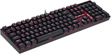 Teclado Mecânico Gamer Redragon Kumara Single Color LED Vermelho Switch Vermelho K552-2